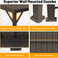 10x14 Ft WallMounted Gazebo WeatherproofRustResistant Hardtop