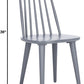 Grey Farmhouse Spindle Side Dining Chairs Set Of 2