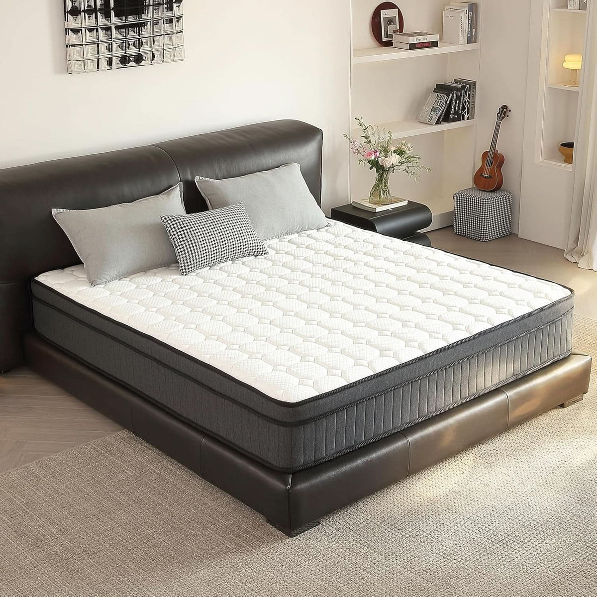 Queen Hybrid Mattress In Box CertipurUS Breathable-3