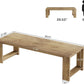 Oak 86 Inch Long Narrow Dining Table With Pedestal Base
