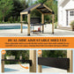 Outdoor Grill Gazebo Featuring Hardtop 7.7x5.7 Feet-3