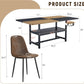 71 Inch Weathered Brown Premium Rustic Dining Table Set