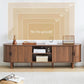 Walnut Tambour TV Stand 70.87 Inch Entertainment center