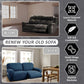 Extra Wide Reclining Loveseat Slipcover Navy Jacquared