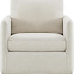 Swivel Linen Accent Armchair Mid Century Modern 360 Swivel