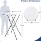White 28 Inches Folding Cocktail Table Removable Legs