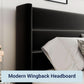 King Size Black Velvet Storage Bed With Hydraulic Lift
