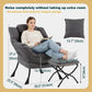 Dark Grey ExtraLarge Oversized Ottoman Reclining Chair