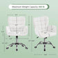 Ergonomic Faux Leather Office Chair White Adjustable
