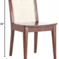 Benicio Dark Brown Natural Rattan Back Dining Chair Set of 2