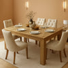 71 Farmhouse Dining Table Rectangular Natural Finish