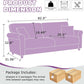 Deluxe Velvet 83 Inches Luxury Loveseat Purple Shade-1