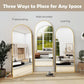 Arched Full Length Mirror, 70"X26" Free Standing Floor Mirror, Modern Full Body Mirrors with Stand, Wall Mirrors with Aluminum Alloy Frame for Bedroom,Living Room, Gold