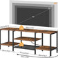 TV Stand With Power Outlets For 65 Inch TV Open Shelves