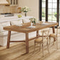 70.9 Inch Farmhouse Dining Table Natural Reinforced