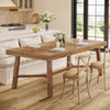 70.9 Inch Farmhouse Dining Table Natural Reinforced