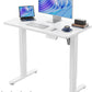 Electric Standing Desk 35x20 White Height Adjustable