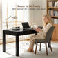 Black Farmhouse Rectangular Dining Table Seating Six-3