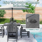 Spacious Five Piece Outdoor Dining Set with Umbrella Hole