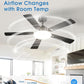 Fifty TwoInch Ceiling Fan With Remote Energy Efficient