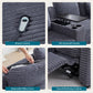 Blue Modular Sectional Sofa With Electric Recliners