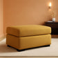Yellow Modern Ottoman With Premium Upholstery Fabric