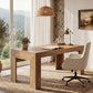 63 Inch Light Brown Interconnected Workstation Desk