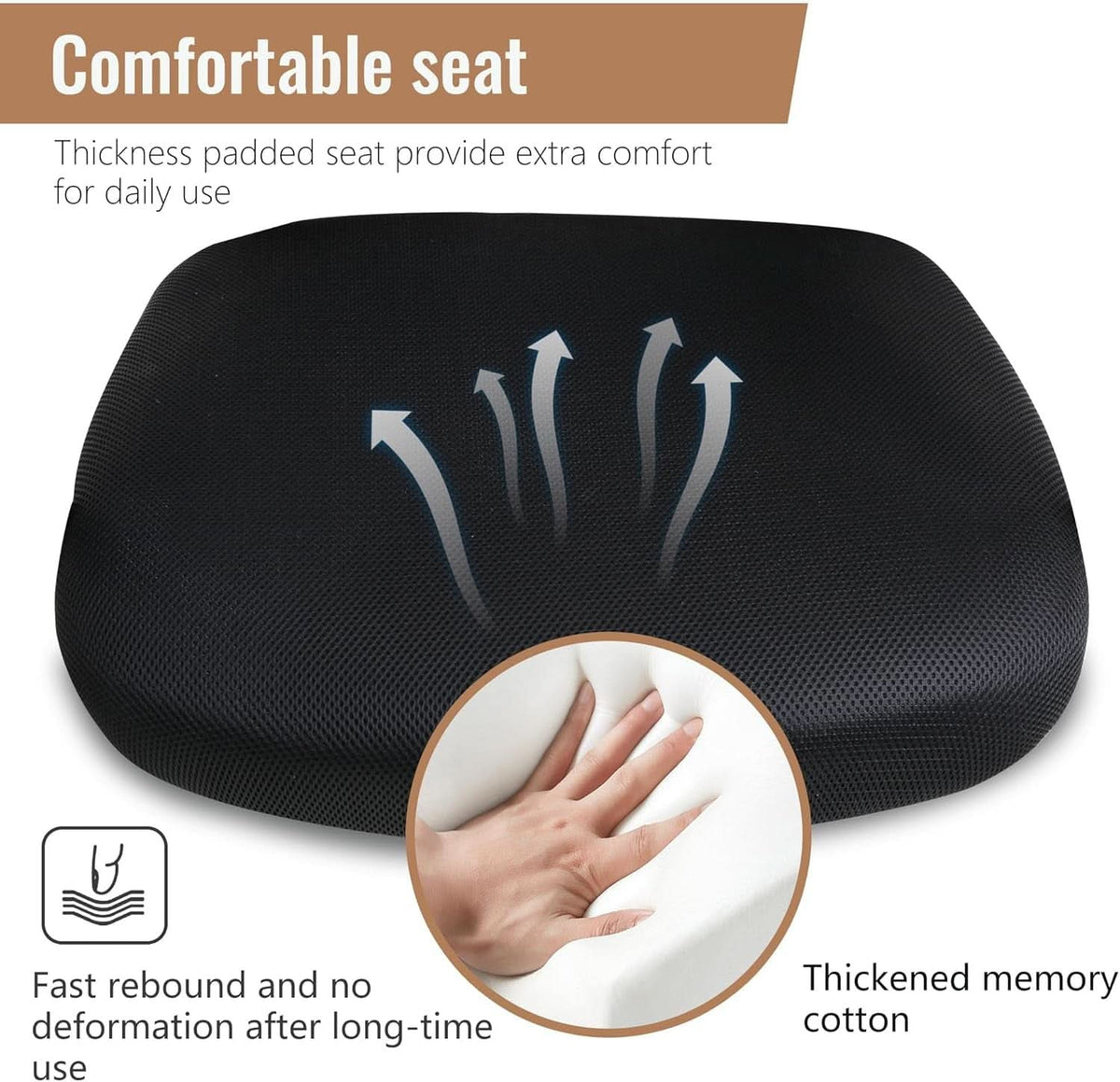 Ergonomic Mesh Office Chair With Adjustable Lumbar Black-4