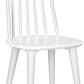 White Farmhouse Spindle Dining Chair Set Of 2 For Kitchen