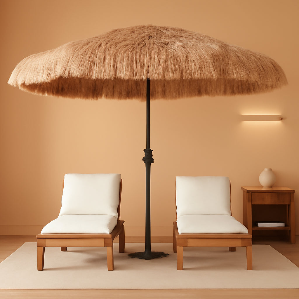 NineFoot Tiki Umbrella With ThatchedSunshade UPF50
