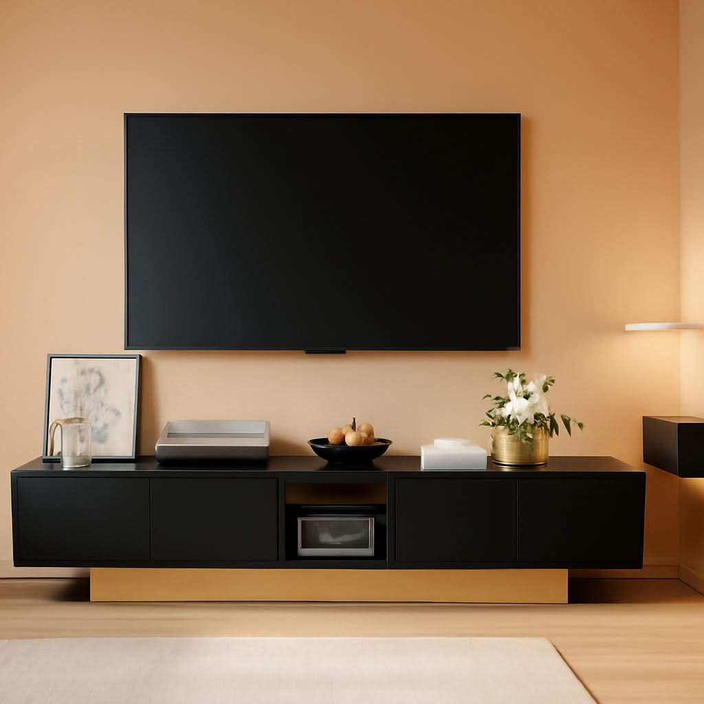 Extendable Entertainment Center 63 To 89 Inches Black Edition