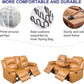 Bonded Leather Living Room Furniture Set Reclining Sofa And Loveseat Ginger
