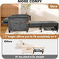 Convertible Sleeper Chair 79-Inch With Adjustable Backrest