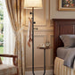 Rustic Brown Floor Lamp With ThreeColorTemperature