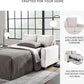 Twin White Premium Ultra Vision Memory Foam Sofa Sleeper