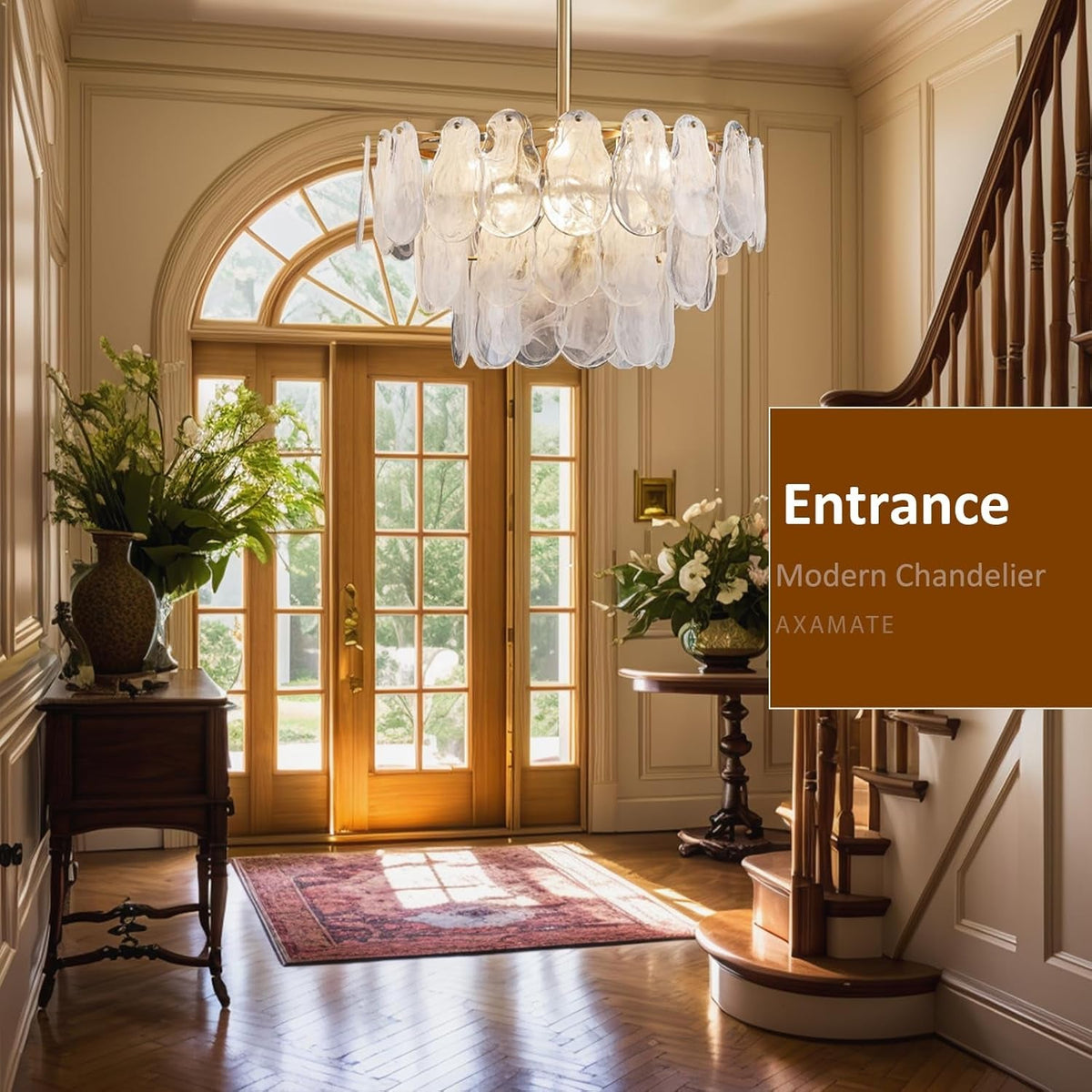 24Inch Gold Elegant Chandelier Pendant Lighting Fixture-2