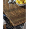 Farmhouse Dining Extension Table Seats 8 Distressed Nutmeg