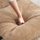 Khaki Chenille Accent Chair With Armrest Upholstered