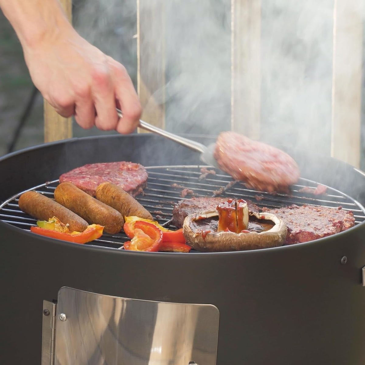 Charcoal Smoker Grill Premium Outdoor Kitchen System
