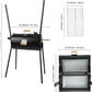 Portable Charcoal Grill With Thermometer Dual Sided