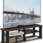 Nelly Entertainment Center TV Stand 43.3in Columbia Walnut