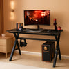 47 Inch Gaming Desk With Cup Holder For Home Office-0