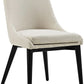 Beige Upholstered Dining Chair Mid Century Contemporary