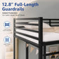 Twin Industrial Strength Metal Bunk Bed Rails System
