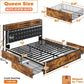 Queen Bed Frame With 4 Storage Drawers And Charging Station