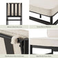 Black Dining Chairs With Removable Cushion Covers Set Of 2