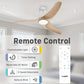 Contemporary 42 Inch Brushless Ceiling Fan Control