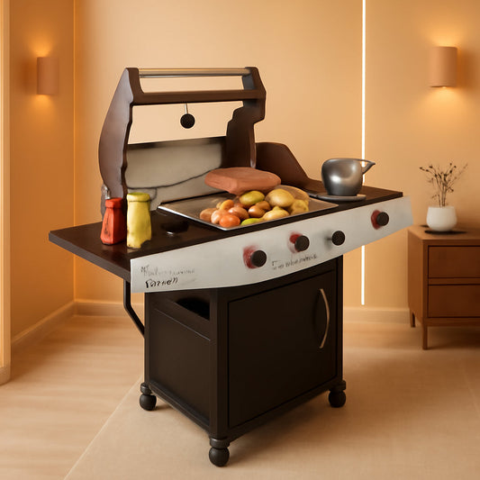 Four Burner Propane Grill 50000 BTU Stainless Steel