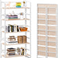 Natural White Five Tier Freestanding Storage Bookcase