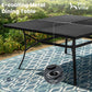 9 Piece Outdoor Dining Set Blue Patio Table With Chairs